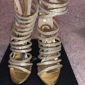 Gold heels